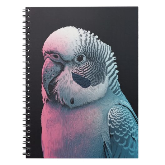 Parakeet Bird Notebook Journal Notizblock (Vorderseite)