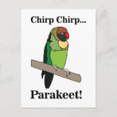Parakeet Bird Postkarte (Vorderseite)