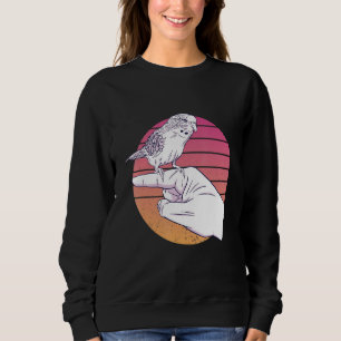 Parakeet Budgie Bird Vintag Budgerigar Paprot F Sweatshirt