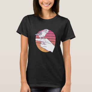 Parakeet Budgie Bird Vintag Budgerigar Parrot Fi T-Shirt