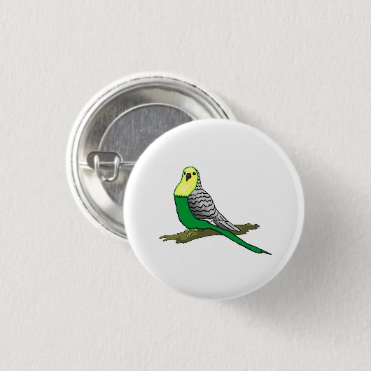Parakeet Button (Vorne & Hinten)