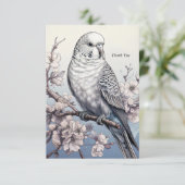 Parakeet Dankeskarte (Stehend Vorderseite)