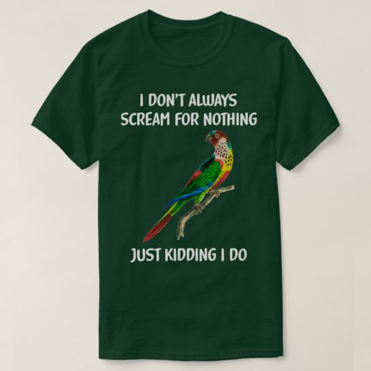 Parakeet Geschenk Funny Parrot Geschenk Parrots Bi T-Shirt (Design vorne)