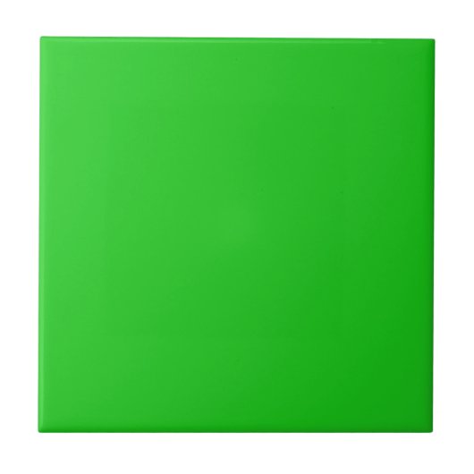 Parakeet Green Solid Color Tile Fliese (Vorderseite)