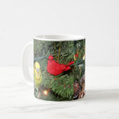 Parakeet in einem Weihnachtsbaum Kaffeetasse (Vorderseite Links)