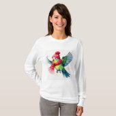 Parakeet in Hut und Scarf T-Shirt (Vorne ganz)