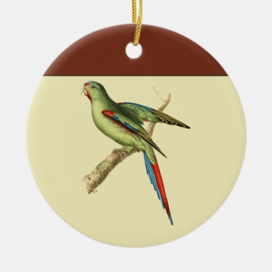 Parakeet Keramik Ornament (Vorne)