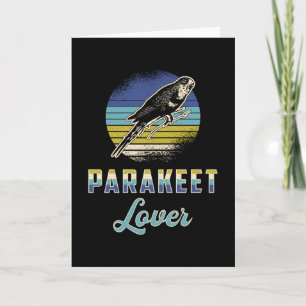 Parakeet Lover Bird Birds Budgerigar Pet Budgie Karte