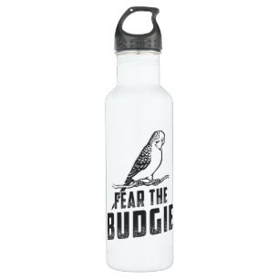 Parakeet Lover fürchten die Budgie Budgerigar Vöge Edelstahlflasche