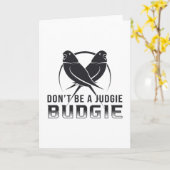 Parakeet Lover Judgie Budgie Budgerigar Haustiere Karte (Gelbe Blume)