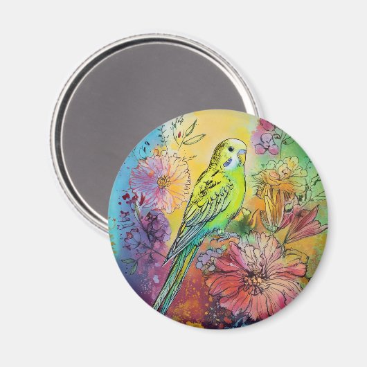 Parakeet Magnet (Vorderseite/Rückseite)