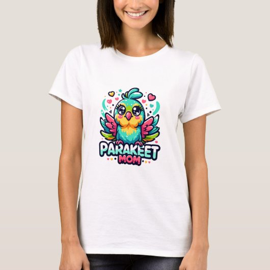 Parakeet-Mama T-Shirt (Vorderseite)