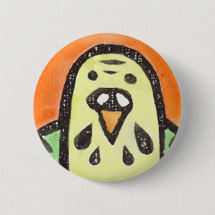 Parakeet-Porträt Button
