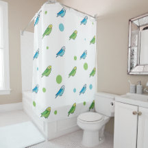 Parakeet Shower Curtain