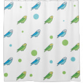 Parakeet Shower Curtain Duschvorhang (Vorderseite)