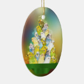Parakeet-Weihnachtsbaum Keramikornament (Rechts)