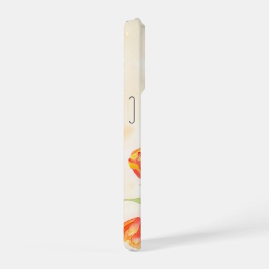 Parakeet with Tulips  iPhone Hülle (Rechte Seite)