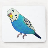 Parakeet-Zeichnen Mousepad (Vorne)