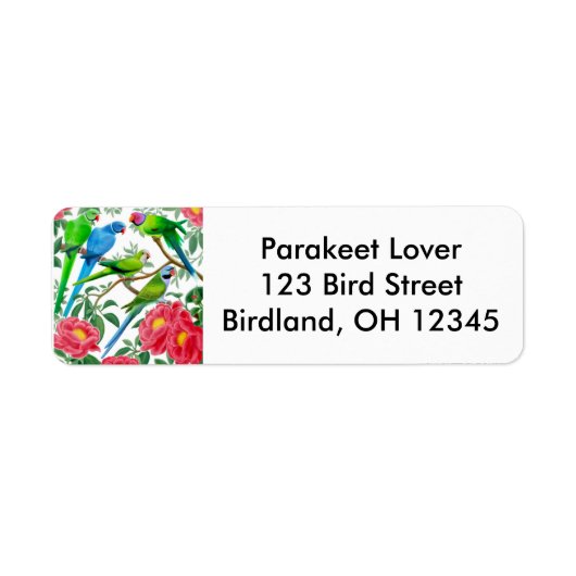 Parakeets für das Peoniesiegel (Vorne)