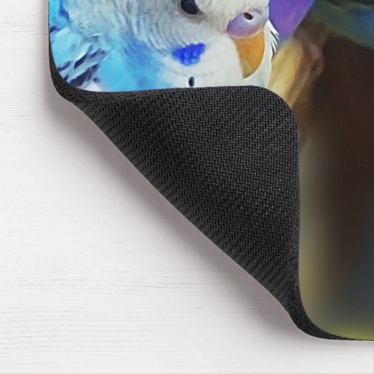 Parakeets mousepad (Ecke)