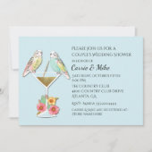 Parakeets-Paar-Polterabend-Einladung Einladung (Vorderseite)