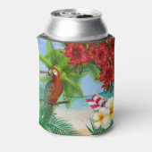Paraket am Strand von Tropical Dosenkühler (Kanne Rückseite)