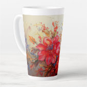 Paraket mit Blume Milchtasse (Linke Ecke)