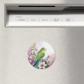 Paraket und Blume Magnet (In Situ (Geschirrspüler))