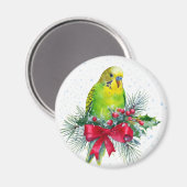 Paraket und Holiday Ribbon Magnet (Vorderseite/Rückseite)