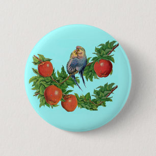Parakete in Liebe Button