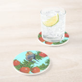 Parakete in Liebe Getränkeuntersetzer (Seite)