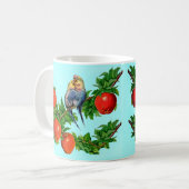 Parakete in Liebe Kaffeetasse (Vorderseite Links)