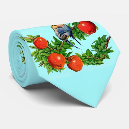 Parakete in Liebe Krawatte (Gerollt)