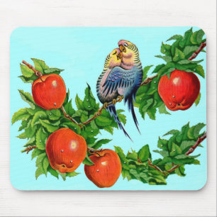 Parakete in Liebe Mousepad