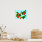 Parakete in Liebe Poster (Küche)