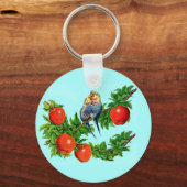 Parakete in Liebe Schlüsselanhänger (Vorderseite)