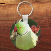 Parakete mit Rose Schlüsselanhänger (Vorderseite)