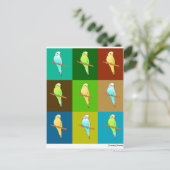 Parakets in erdgetönten Plätzen Postkarte (Stehend Vorderseite)