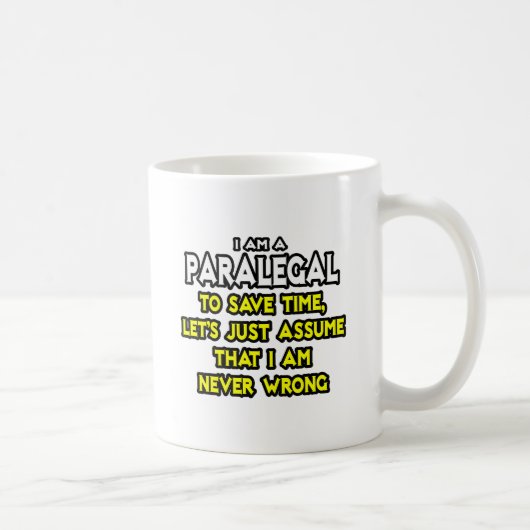 Paralegal...Angenommen ich habe nie Unrecht Kaffeetasse (Rechts)