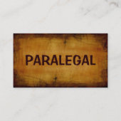 Paralegal Antiquitätenkarte Visitenkarte (Vorderseite)