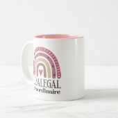 Paralegal-Bewertung Zweifarbige Tasse (Vorderseite Links)