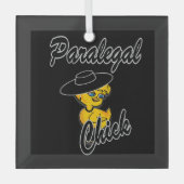 Paralegal Chick #4 Ornament Aus Glas (Vorderseite)