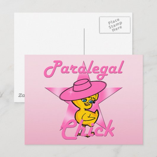 Paralegal Chick #8 Postkarte (Vorne/Hinten)