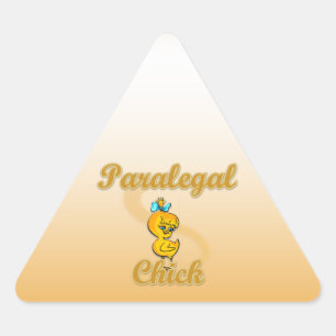 Paralegal Chick Dreieckiger Aufkleber