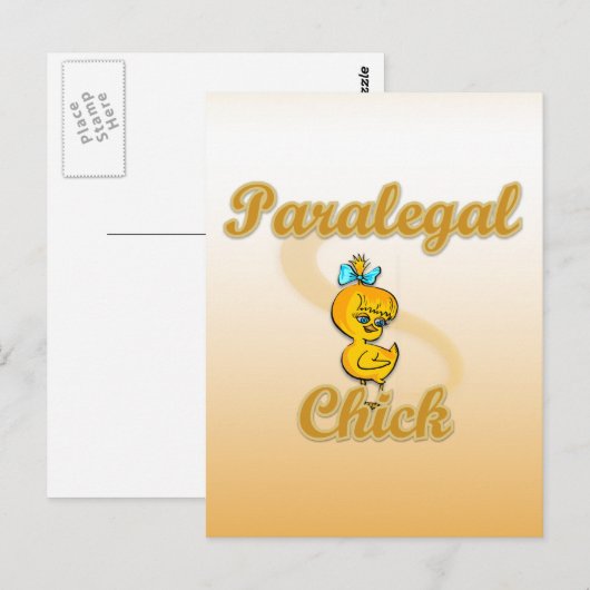 Paralegal Chick Postkarte (Vorne/Hinten)