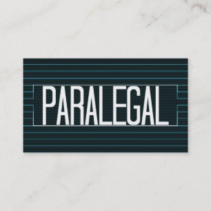 Paralegal Elegante Stripe Business Card Visitenkarte
