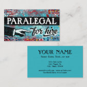 Paralegal für die Vermietung von Visitenkarten - B Visitenkarte (Vorne/Hinten)