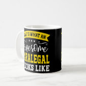 Paralegal Job Titel Mitarbeiter Funny Worker Paral Kaffeetasse (Vorderseite Links)
