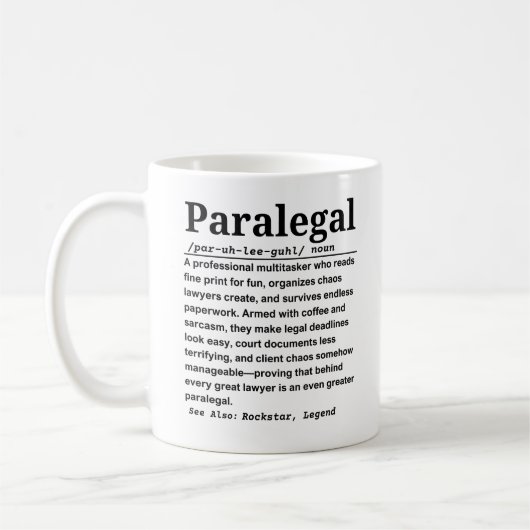Paralegal Kaffeetasse (Links)
