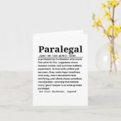 Paralegal Karte (Gelbe Blume)